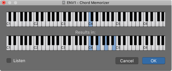 Chord Memorizer Keyboard