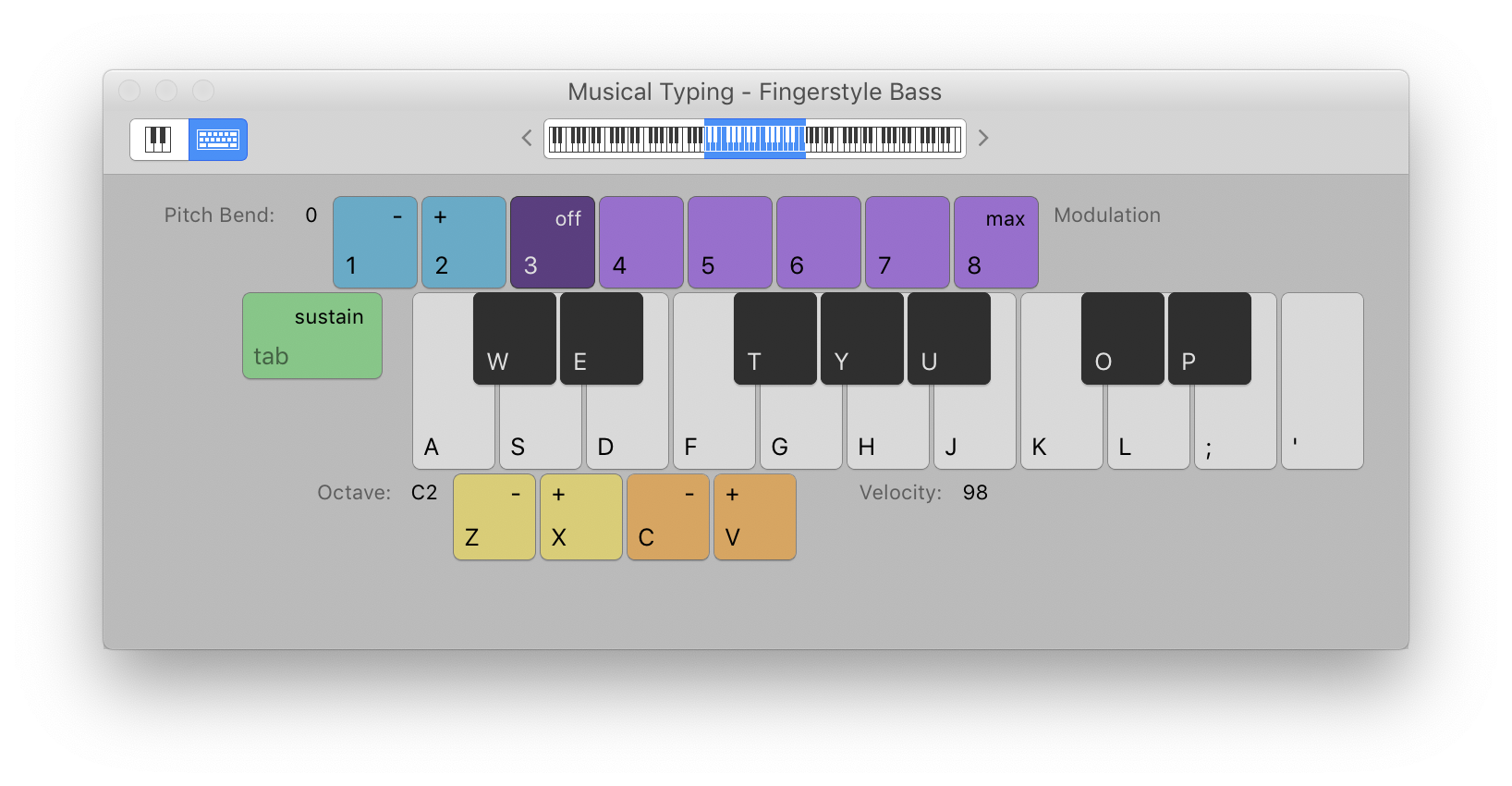 Note “D” E — Logic Pro X keyboard command of the day — learning at the